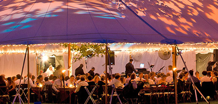 Sailcloth tent rental at Sundance Events in Woodbine, MD